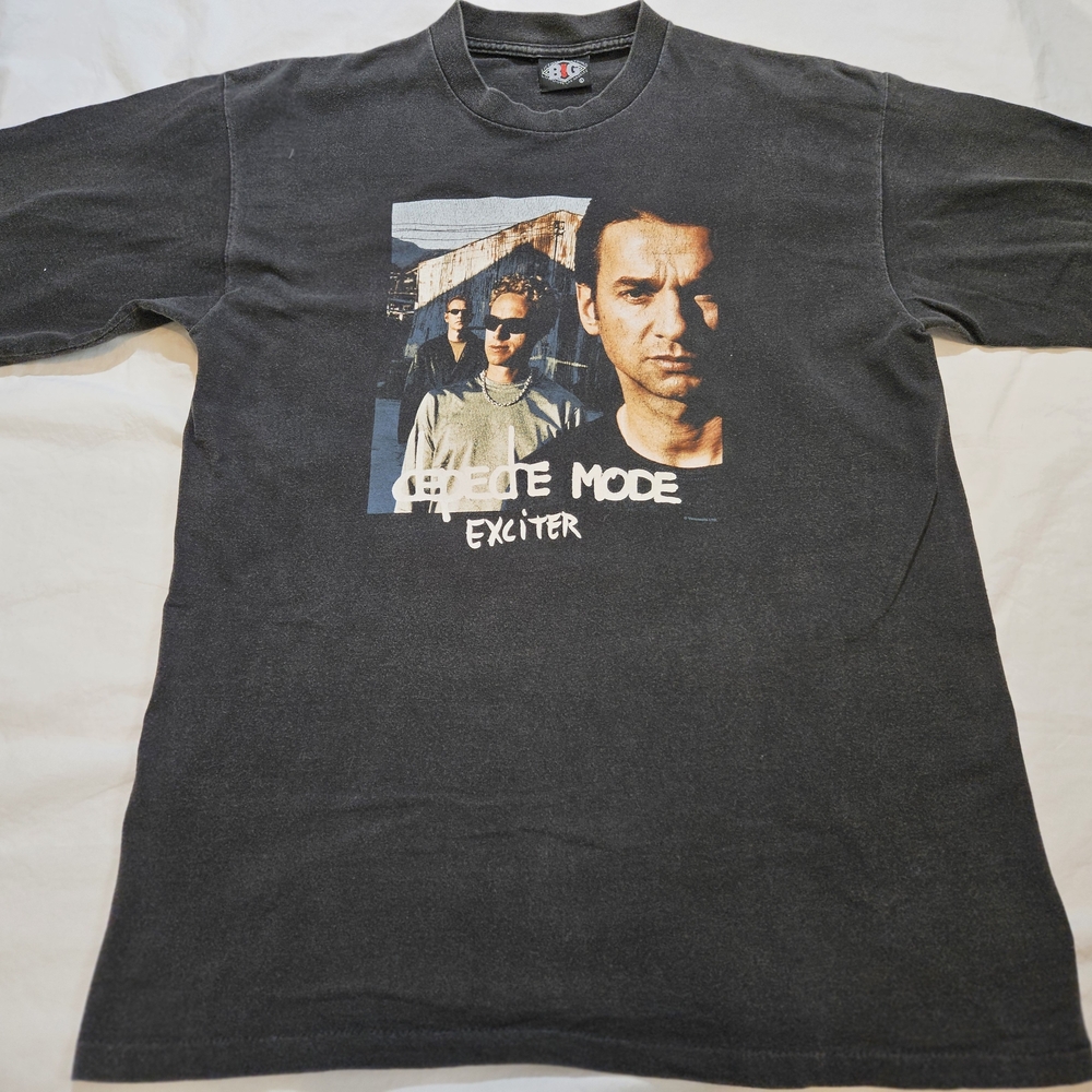 Depeche Mode Vintage 2001 Exciter Tour Black Graphic T-Shirt